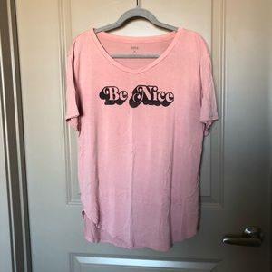 ana “be nice” graphic T-shirt